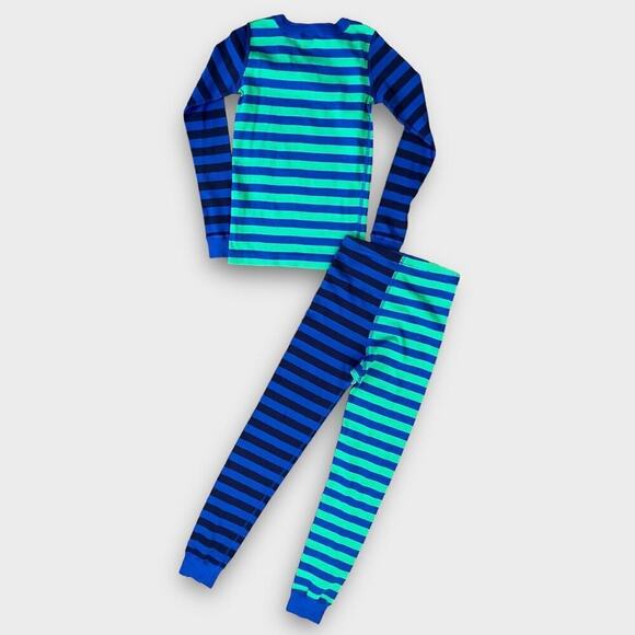 Hanna Andersson striped boys long sleeve pajama set Size US/8 - Picture 3 of 6